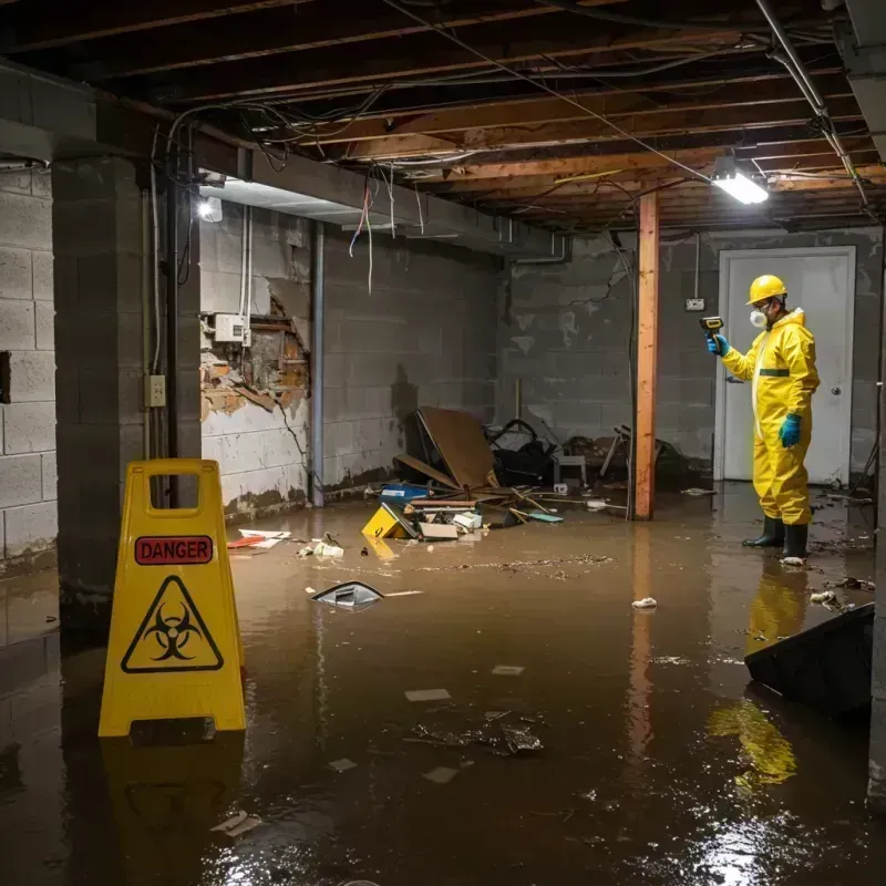 Flooded Basement Electrical Hazard in Florence, SC Property